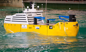 Test-Modell: Gegenwellen für Komfort (Foto: sintef.no) Test-Modell: Gegenwellen für Komfort (Foto: sintef.no)