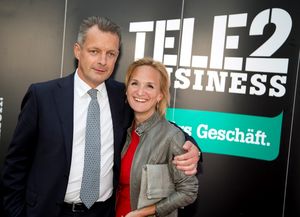 Alfred Pufitsch, CEO Tele2 Ö., Maria Seltner, Head of Corporate Comm. Tele2 Ö.