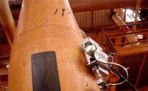 Rohr in der Höhe: kein Problem für den Roboter (Foto: comimsa.com.mx/ingles) Rohr in der Höhe: kein Problem für den Roboter (Foto: comimsa.com.mx/ingles)