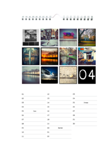 Wandkalender Design smartphoto