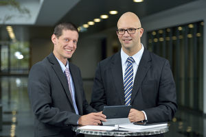 Simon Leumann (li), Basellandschaftliche Kantonalbank, Flavio Curti (re), GFT