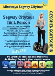 Geschenkgutschein, Mindways Segway Citytour