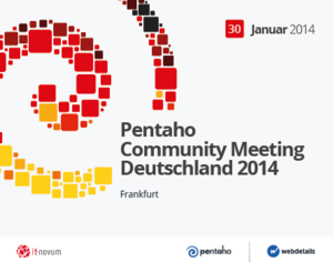 Pentaho Community Meeting Germany (Grafik: Pentaho)