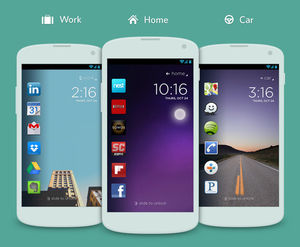 Angepasster Lockscreen: App-Auswahl nach Standort (Foto: coverscreen.com) Angepasster Lockscreen: App-Auswahl nach Standort (Foto: coverscreen.com)