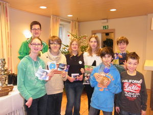 Skill-League-Gruppe v.l.: Lisa, Philip, David, Isabel, Nina, Noah, Lukas, Yannik