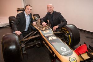 Michael Taylor (Lotus F1) und Ken Wirth (Microsoft Österreich)