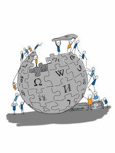 Wikipedia: bleibt ein Werk vieler (Foto: flickr.com, Giulia Forsythe)