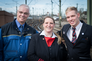 Gerard Versteeg (metronom), Anja Hoche (DB), Dylan Bevers (NWB) (Foto:Taubert)