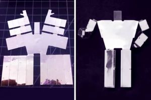 Roboterform: baut sich durch Erhitzen selbst zusammen (Foto: newsoffice.mit.edu)