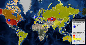 Überwachungs-Karte: Hier stehen Server für das Spitzeltool (Foto: kaspersky.com)
