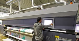 High-speed digital print for tarpaulins