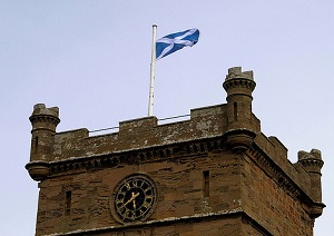 Schottische Fahne: weht nun online (Foto: flickr.com, Son of Groucho)