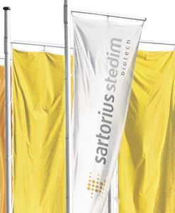 Sartorius-Fahnen: Unternehmen für 2014 optimistisch (Foto: sartorius.de)