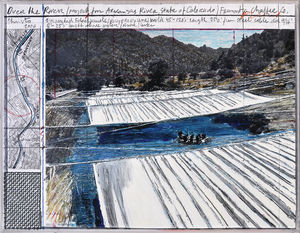 Christo, Collage Over the River 2006