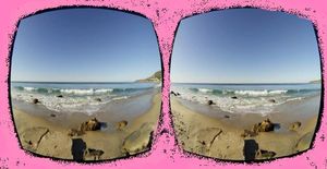 Rosa Brille der Virtual Reality: Erfahrung wie live vor Ort (Foto: nextvr.com)