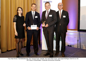 Verleihung Axia-Award (Foto: ebm-papst Mulfingen GmbH & Co. KG)