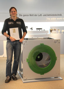 Jens Müller freut sich über die Auszeichnung für das FlowGrid (Foto: ebm-papst)