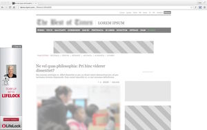 Sichtbarkeit: Trotz Scrollen bleibt die Ad sichtbar (Foto: 33Across.com) Sichtbarkeit: Trotz Scrollen bleibt die Ad sichtbar (Foto: 33Across.com)