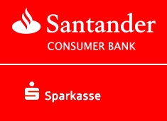 Zwei Logos, eine Farbe: Sparkasse verliert (Foto: sparkasse.de, santander.de)