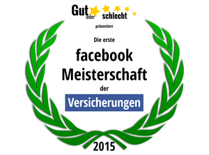 Meisterschaft der Facebook-Seiten Versicherungen 2015 (Bild: Gut oder schlecht)