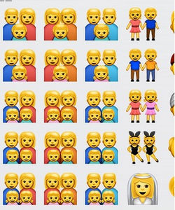 Emojis: homo- und heterosexuelle Paare (Foto: pressetext.com / Sabrina Manzey)