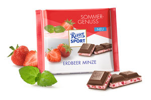 Ritter Sport Erdbeer Minze: Rohstoffpreise belasten (Foto: ritter-sport.de)