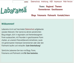 Logo und Screenshot Labarama
