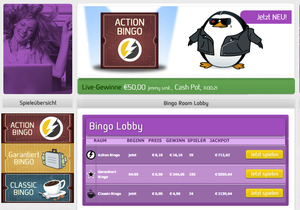 Bingo-Room in neuem Design (Screenshot: win2day.at)