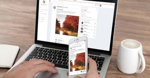 Am Laptop: Gaption-User erhalten Teil der Werbeeinnahmen (Foto: gaption.com)