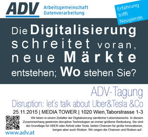 ADV-Tagung Disruption (Foto: ADV/F. Brank)