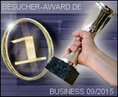 Platz 1 bei den besten Webseiten für Vital-Zentrum.de (© Besucher-Award.de)