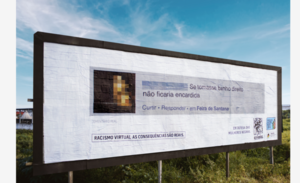 Plakat: Pranger für brasilianische Rassisten (Foto: racismovirtual.com.br)