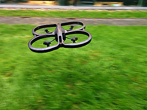Drohnen-Landung: Bienen-Blick hilft hierbei stark (Foto: tudelft.nl)