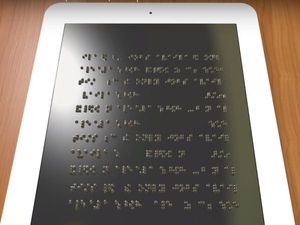 Braille-Tablet: neue Errungenschaft für Blinde (Foto: umich.edu)