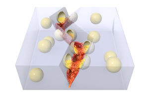 Molekularer Schaden: Kugeln zerbersten in Beschichtung (Foto: illinois.edu) Molekularer Schaden: Kugeln zerbersten in Beschichtung (Foto: illinois.edu)