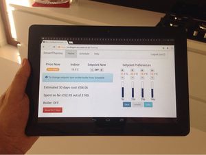 Prototyp: Temperaturregeln je nach Heizkosten (Foto: soton.ac.uk)