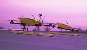 Drohnen: Ladepausen erlauben Zustellung zu abgelegenen Kunden (Foto: Mobisol)