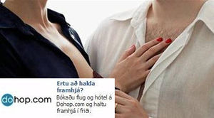 Provokante Werbung: Dohop wirbt mit Affäre (Foto: facebook/dohoptravel)