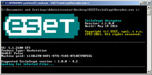 ESET TeslaCrypt Decryptor (Foto: ESET)
