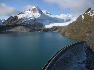 Griessee im Kanton Wallis wird vom Griesgletscher gespeist (Foto: Martin Funk)