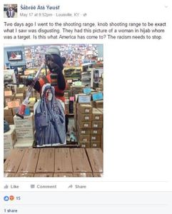 Zielscheibe: Geschäftemacherei ohne Ende (Foto: facebook.com/Sabree Ata Yousef) Zielscheibe: Geschäftemacherei ohne Ende (Foto: facebook.com/Sabree Ata Yousef)