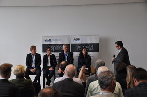 Podiumsdiskussion bei der eGovernment Konferenz 2016 (Foto: ADV/Brank)