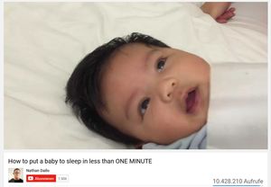 Youtube-Fake oder schläft Baby wirklich nach 30 Sekunden? (© Nathan Dailo)