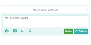 Malware wird über Twitter gesteuert (Bild: ESET)