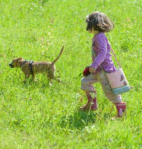Mädchen mit Hund: Gefahren werden oft unterschätzt (Foto: Christian Damböck)