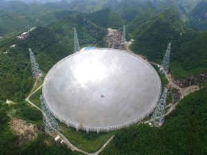Radioteleskop: Der Durchmesser beträgt 500 Meter (Foto: fast.bao.ac.cn/en)
