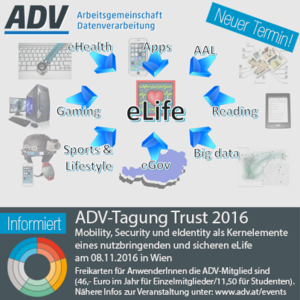 ADV-Tagung Trust 2016 (© ADV Arbeitsgemeinschaft für Datenverarbeitung)