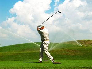 Golfer: Ein gutes Handicap schadet der Firma (Foto: pixelio.de/Rainer Sturm)