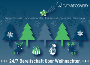 DATA REVERSE® Datenrettung: Weihnachts-Bereitschaft 2016