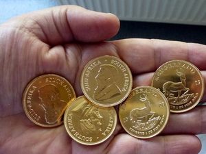Goldmünzen: sichere Anlageform in Krisenzeiten (Foto: pixelio.de/Jan Kowalski)